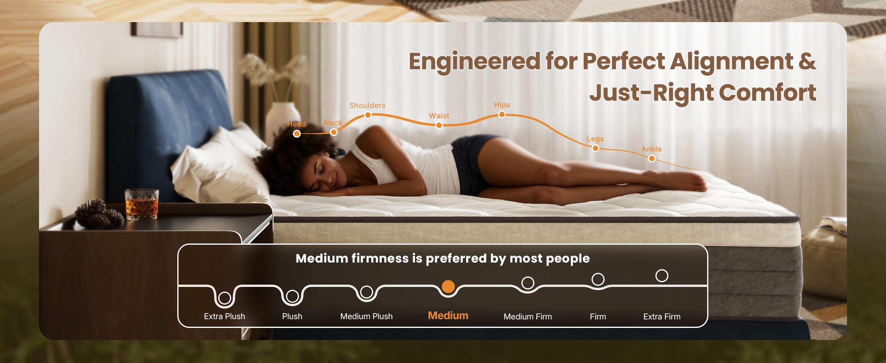 Hybrid Series Full Medium Cooling Memory Foam 12 in Bed-in-a-Box Mattress  twin mattresses