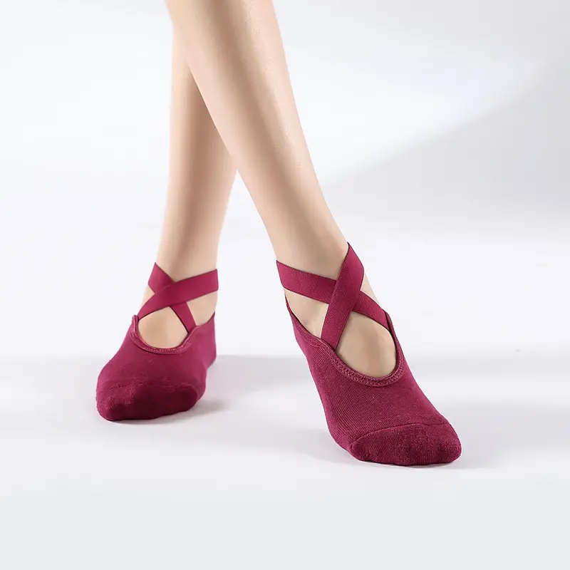 Burgundy - Terry Style 3 Pairs