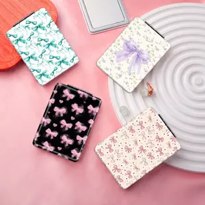 4pc Portable Makeup Mirror Set, Foldable Long Rectangle Design, Metal Frame, Perfect Gift for All Occasions, Mini Handheld Mirrors