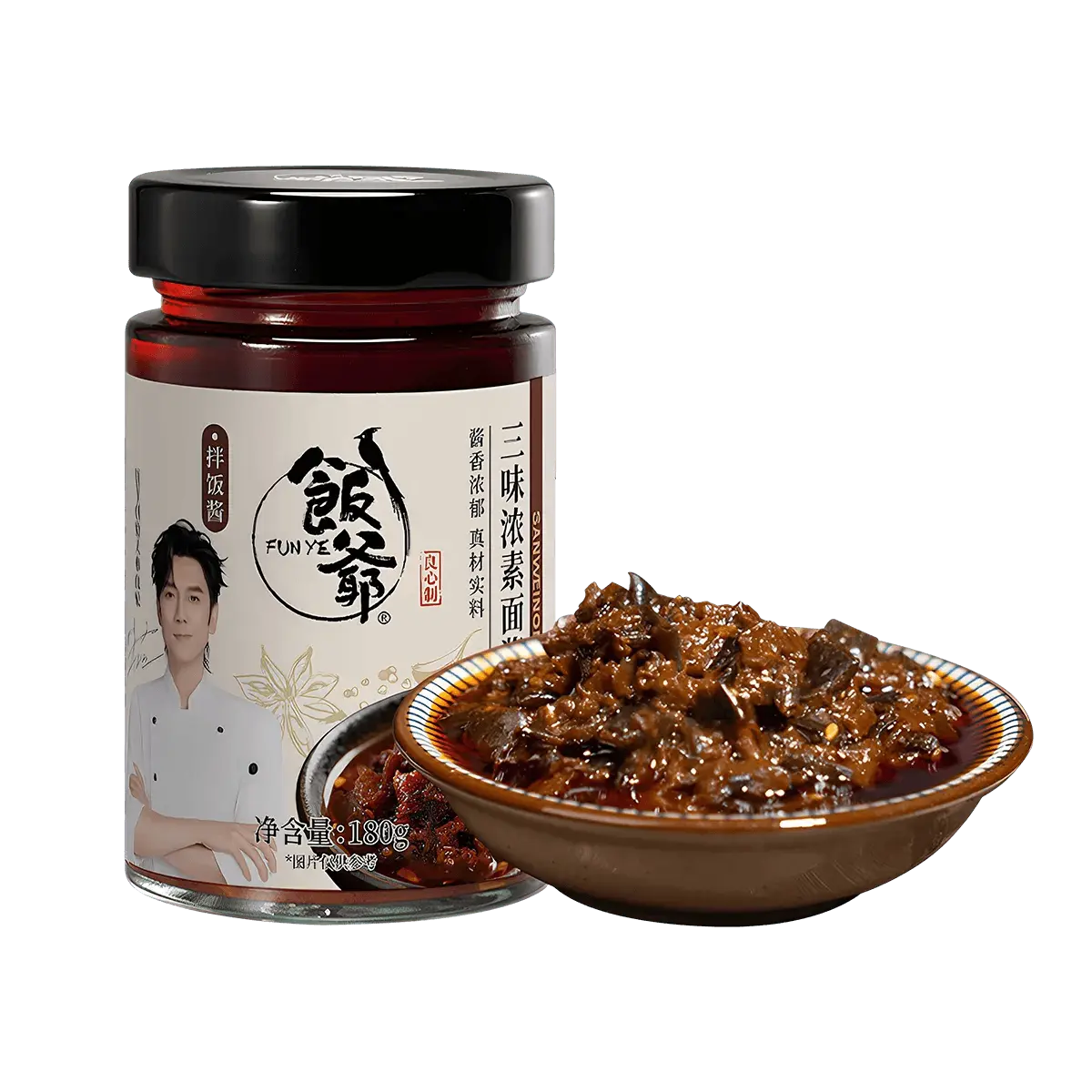 FANYE San Wei Noodle Sauce 180g - Savory Instant Stir-Fry Sauce for Noodles, Rice, and Dumplings - Ready-to-Eat Flavorful Condiment