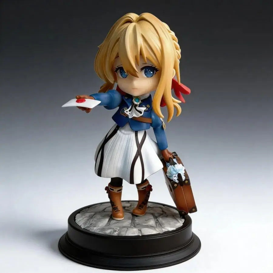 Anime Violet Evergarden Highly Detailed Art Toy Figure, 17cm Collectible Model, Great Gift for Anime Enthusiasts, Home & Office Desk Decoration, Home Decoration, Highly Detailed Design