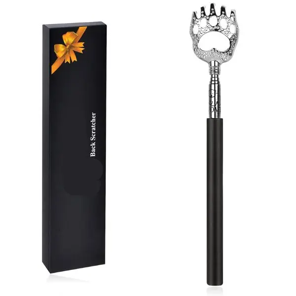 Extendable Back Scratcher with Claw Design – Telescopic Stainless Steel Back Scratcher for Men & Women, Pain Relief Itch Relief Tool – Gifts for Mom, Dad, Husband, Wife – Birthday, Father’s Day, Mother’s Day, Anniversary