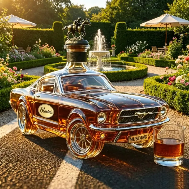 Sports Car-Look Whiskey Glass Decanter with Airtight Stopper, Large Cap, Novelty Home Bar Statue Decor, Father’s Day Gift Idea for Boyfriends, Practical for Daily Tasting & Anniversary