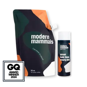 Modern Mammals - Men's Non-Shampoo Shampoo – Lather-Free Daily Cowash, Moisturizing, Frizz-Free, Scalp Soothing
