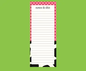 NOTES & SH*T FUNNY SARCASTIC MAGNETIC NOTEPAD