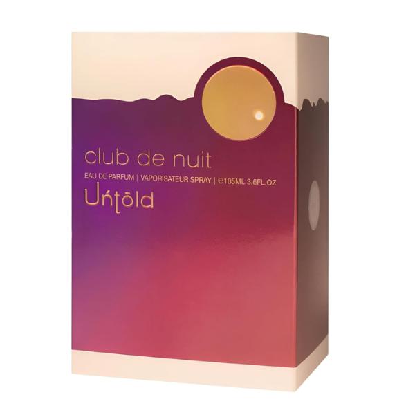 Armaf Club De Nuit Untold for Men Eau de Parfum Spray 3.6 Ounce Fragrance Perfume with Saffron Jasmine Amberwood & Cedar Notes