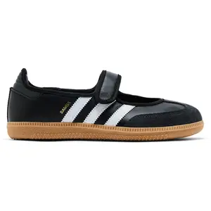 Adidas Samba Jane Black White Gum JQ6445 Women's Fashion Shoes New