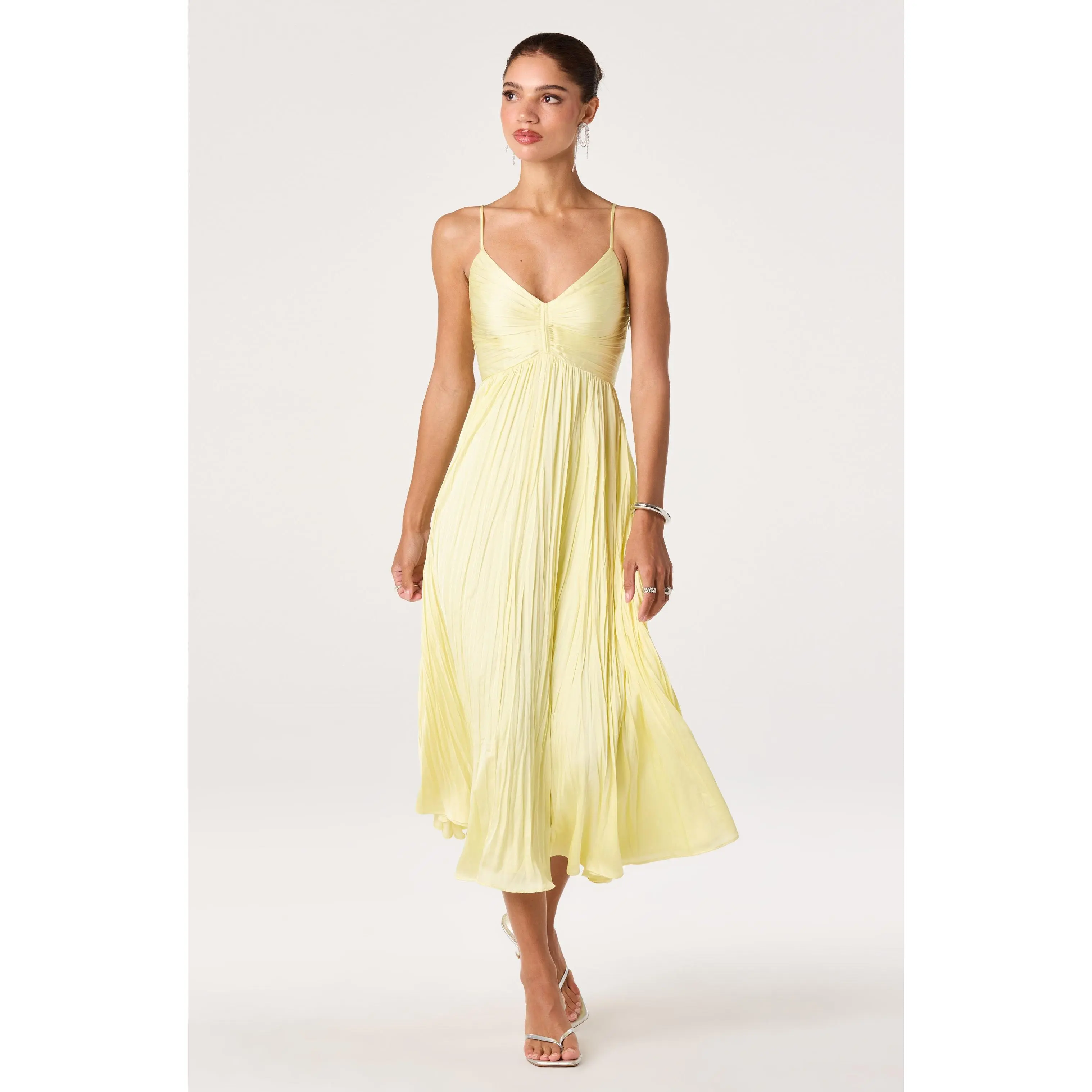 Maeve Pleated Midi Dress