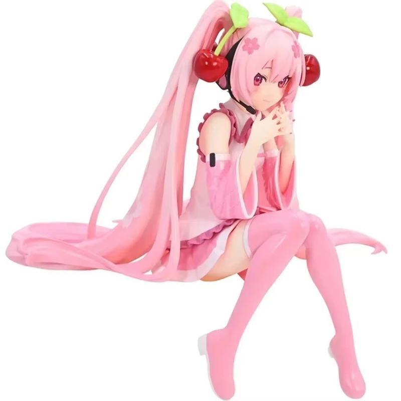 Miku Pink Dress Cherry Blossom Figure - PVC Model Action Toy