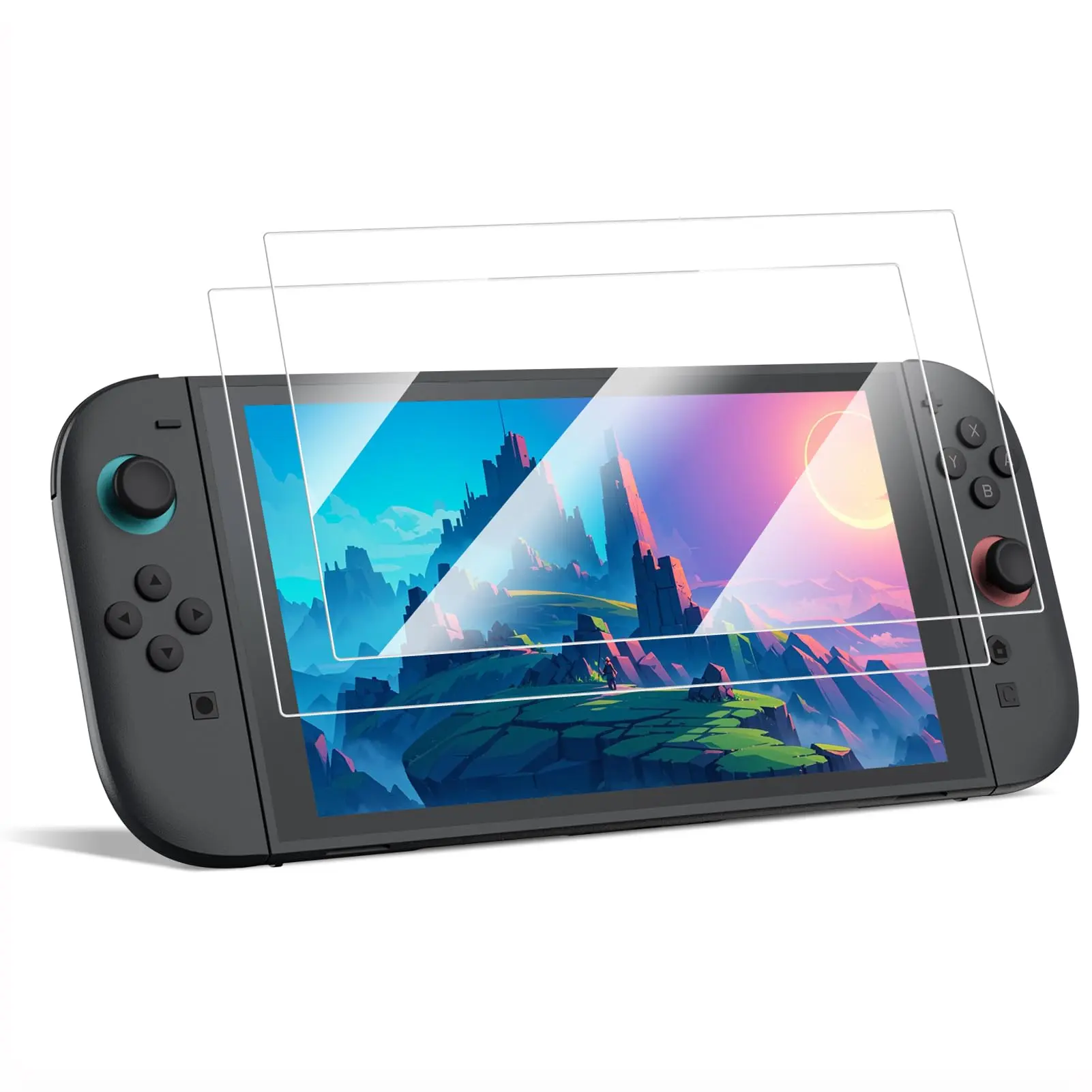 [2 Pack] FINTIE Tempered Glass Screen Protector for Nintendo Switch 2, Premium HD Clear Film, Anti-Scratch, Switch 2 Screen Protection