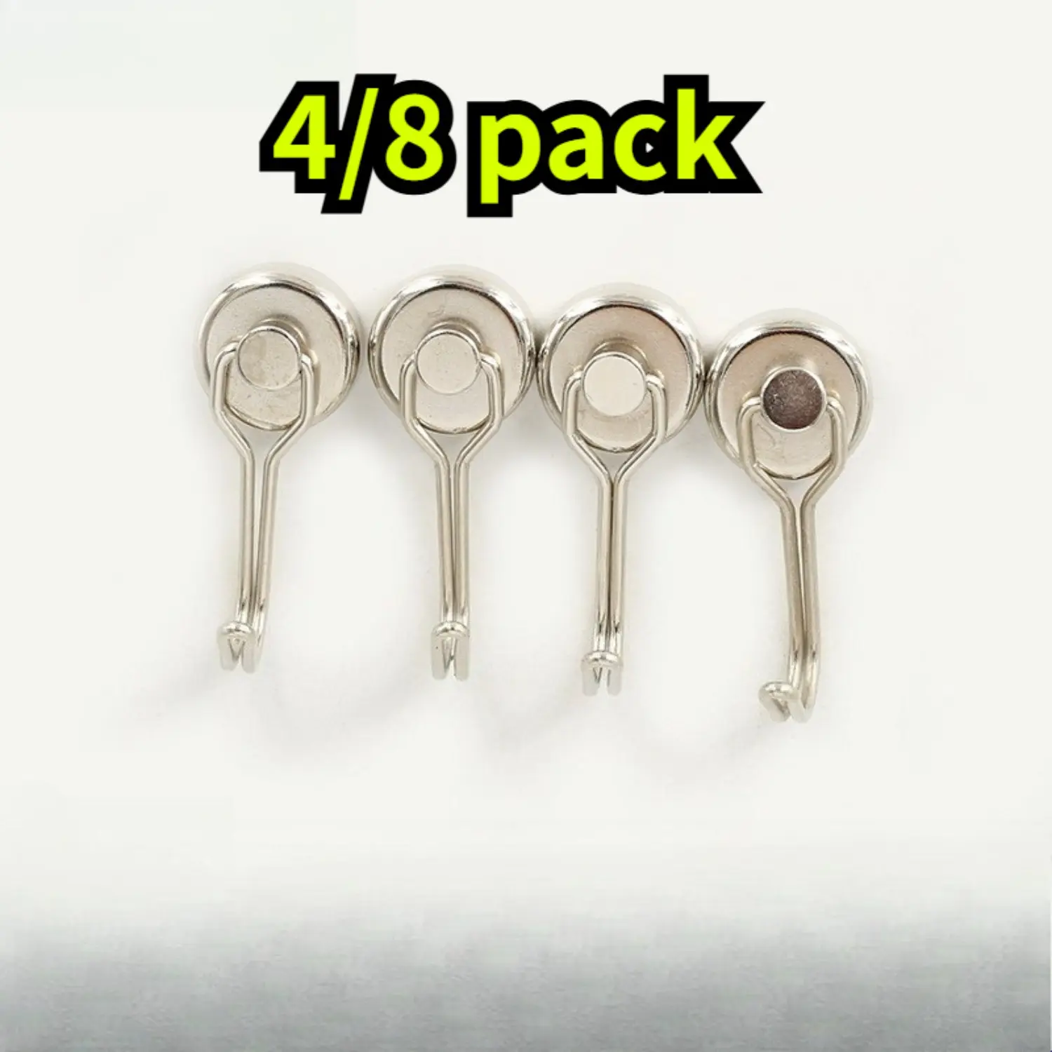 Swivel Swing Magnetic Hooks with Strong Neodymium Magnet - 4/8 Multiple Packs, Wall Mount Compatible, for Cruise Cabins, Kitchen, Magnetic Surfaces, 2026 Cruise Essentials