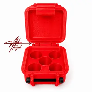 AlphaForged 3mL Vial Storage Mini – Holds 5 (16mm) Vials | Compact Organizer Case