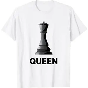 Queen Chess Piece Game Matching Simple Halloween Costume T-Shirt