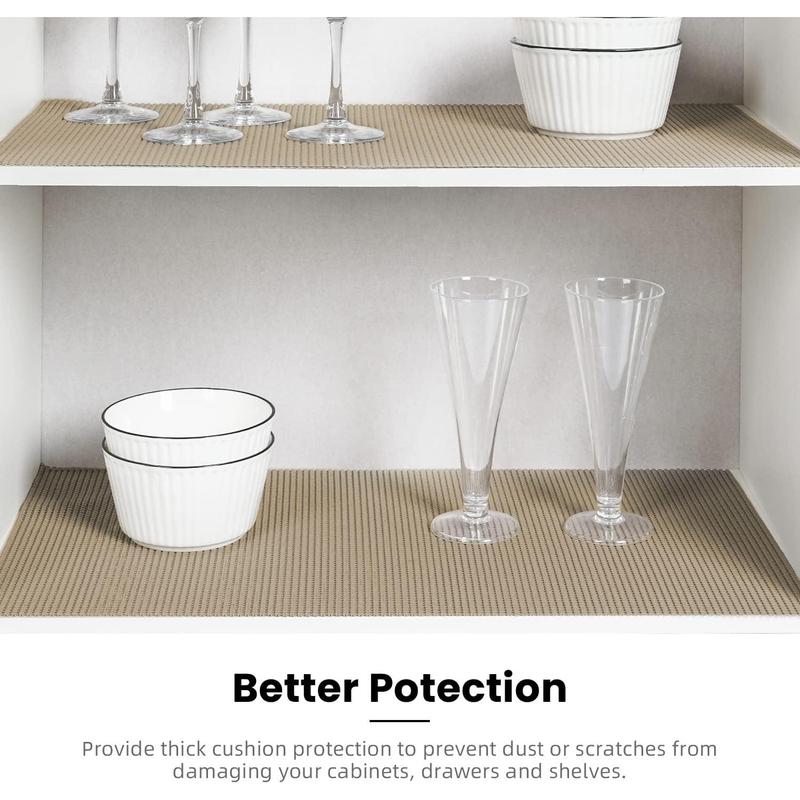 BAGAIL Drawer and Shelf Liner, 24 in X 20 Ft Non-Adhesive Shelf Liners Cabinets, Thick Strong Liners Desk, Shelves, Bathroom Drawers, Cabinet Protection - Beige Coasters Tableware sponge home  scents home  scent diffuser  blend home bundle luxury  spray
