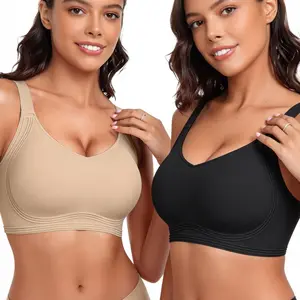 SenereFit Women's Jelly Wireless Bra – Seamless Soft Smooth Second Skin Comfort Bra, Breathable Wirefree Bra, No Dig Shoulder Straps, Wide Side Push Up T-Shirt Everyday Bralette