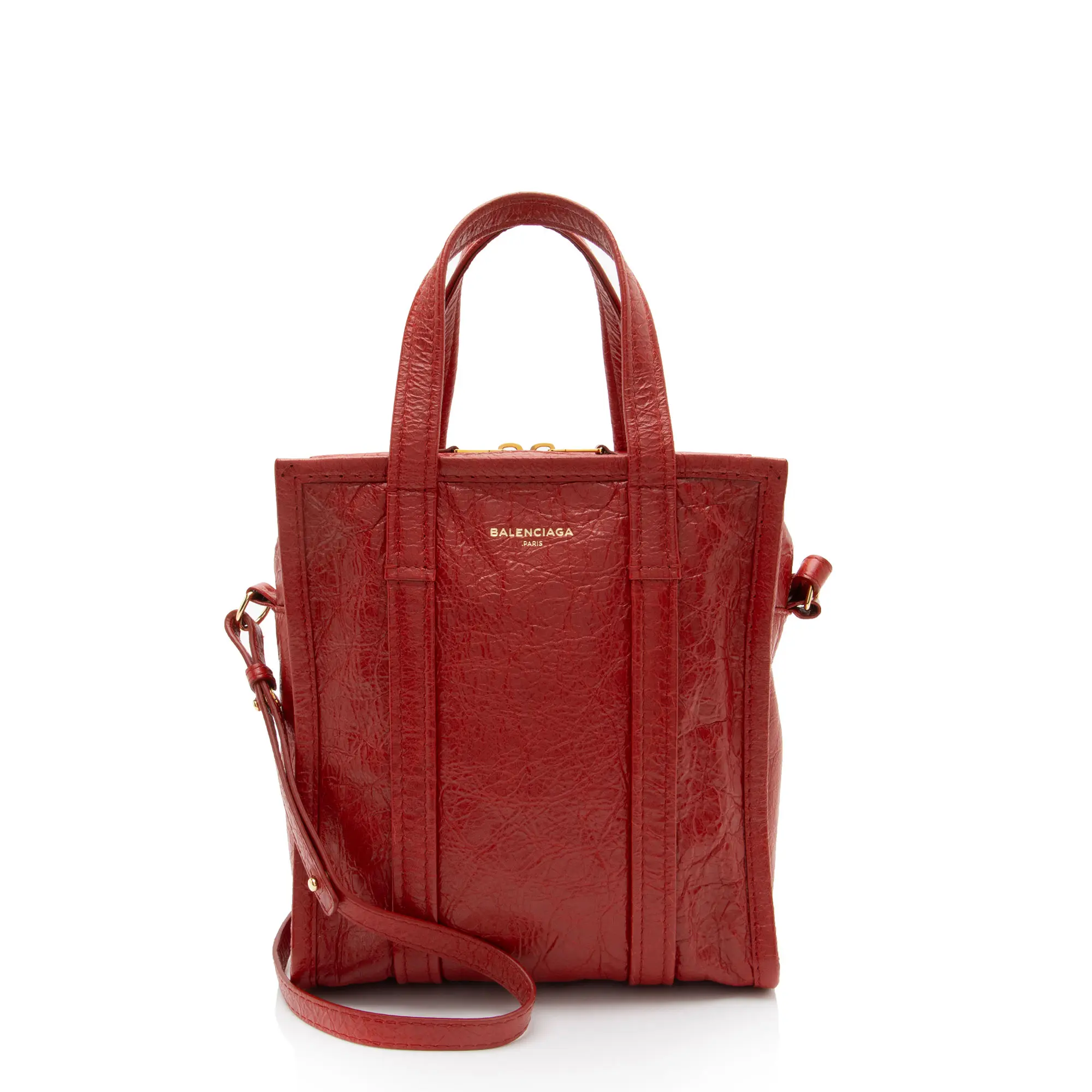 Pre-owned Balenciaga Lambskin Tote Bags Agneau Bazar XS Shopper Tote