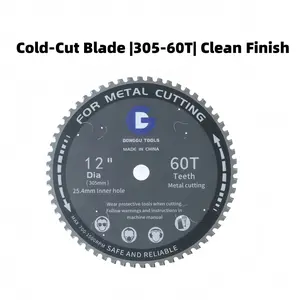 12 Inch Metal Cutting Disc, Round Saw Blade 60t, Tct Durable Metal Cutting Blade, Fits 25.4mm Arbor, Ideal for Threaded Steel, Angle Iron, Channel Steel, Square Tubes, Metal Plates Cutting Blade Heavy Duty Cutter Metal Cutting Blade 12 Inch Circular Saw