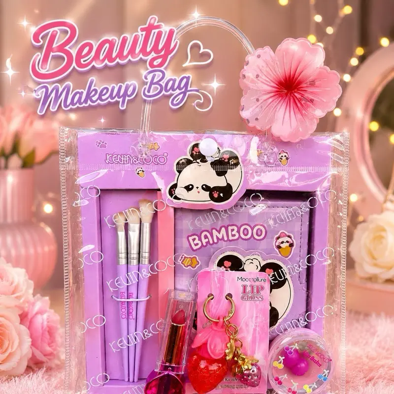 Beauty Makeup Bag Customizable Beauty Cosmetic Bundle -