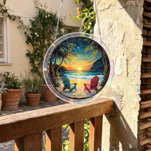 Acrylic View Finder Wall Decor, Acrylic Puzzle Home Decoration, Durable Material, Enhances Family Aesthetics, Perfect for Coastal Homes