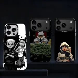 Anime The B-Boondocks Cool Phone Case foriPhone 17 16 15 14 13 12 11 Pro Max Plus Air IMD Matte Black Holiday Gifts and Fashion Items