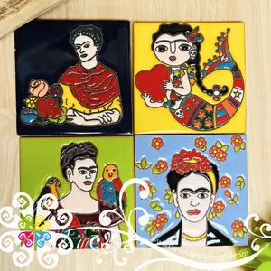 Frida Coaster Set - Set of Clay Coasters
