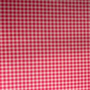 Mini Barbie Plaid Fabric Stretch Poly Spandex Paper Print  | Spandex Palace