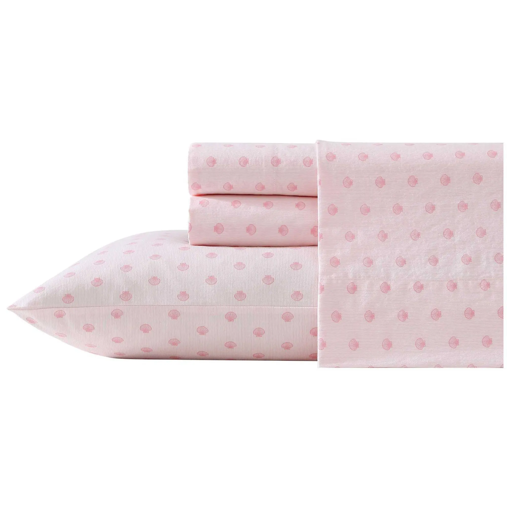 Laura Ashley Scallop Dollop Pink Full Sheet Set Laura Ashley Scallop Dollop Pink Full Sheet Set
