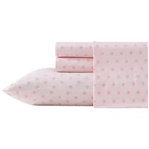 Laura Ashley Scallop Dollop Pink Full Sheet Set