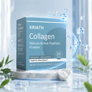 Collagen Peptides Powder 20oz - Grassfed Protein Supplement - Advanced with 18 Essential Amino Acids