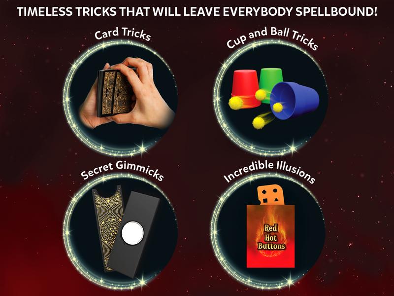 Skillmatics Magic Kit for Kids – Perform 50 Classic Magic Tricks & Illusions with Real Magician Props, Step-by-Step Guide & Secret Techniques, Fun Gift for Boys & Girls Ages 8 to 99