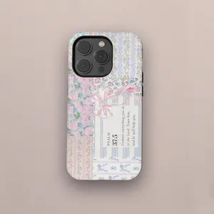 Christian Phone Cases, Bible Verse Phone Cases, Romantic Victorian Coquette, Gift for Friends, Case Suitable for IP 11 12 13 14 15 16 17Pro, Plus, Promax,Tough Case