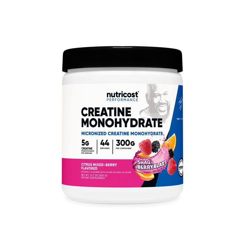 Nutricost Micronized Creatine Monohydrate Powder featuring Frozen Lemonade and Island Cooler
