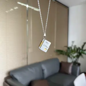 My Love Book Necklace Valentine’s Day, Birthday Day, Memorial Day Gifts Jewelry Love