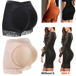 Womens Butt Lifter Padded Lace Panties Enhancer Underwear Ladies Butt Lifter Padded Lace Panties Hip Enahncer Body Shaper Boyshort Underwear Body Shaper Boyshorts Lace Underwear Plus Size