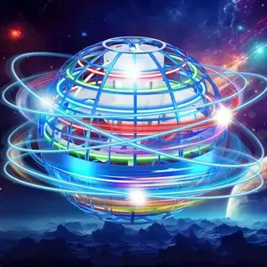 Magic Flying Orb Ball Toy, Galaxy Spinner Drone, Hand Controlled Hover Orb, Cool LED Light Fidget Toy, Fun Outdoor & Indoor Play, Perfect Birthday Gift for Kids Ages 6-10, Trendy Gift for Boys & Men