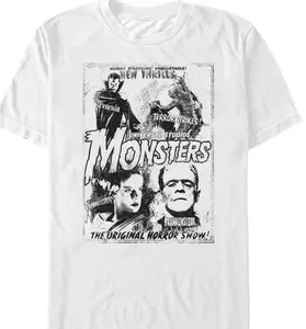 Universal Monsters T Shirt Any Size Youth Or Adult Dracula Frankenstein Mummy