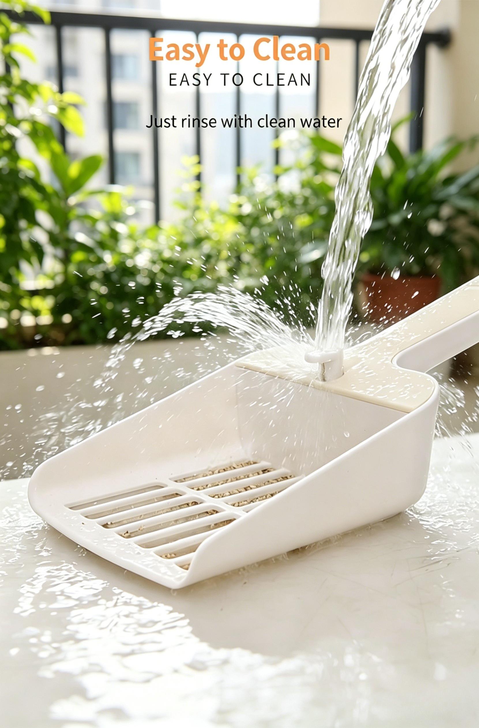 Thickened Large-Hole Adjustable 2-in-1 Cat Litter Scoop Cat Waste Sifting Scoop Cat Poop Scoop for Tofu Cat Litter Pet Litter Box Sifting Cleaning Scoop Oversized Sifting Litter Scoop Cat Litter Box Cat Litter Scoop  Cat stuff for indoor   Pet stuff