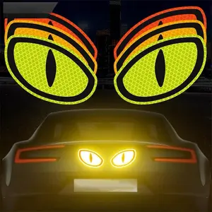 RE 2Pc Reflective Safety Warning Sticker Car Reflective Sticker Night Driving Safety Decal H7Z1