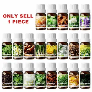 22types 10ML Plant Essential Oil, Pure Natural Aromatherapy, Humidifier Diffuser Car Air Freshener Bath Soap Candle Making Gift