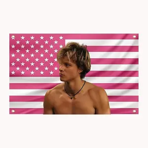 JJ Maybank American Flag 3x5 Feet, Fun Hanging Blanket Poster, Perfect for Dorm Decor, Outdoor Parties, Tailgating, Bedroom Decoration, Wall Hanging Tapestry