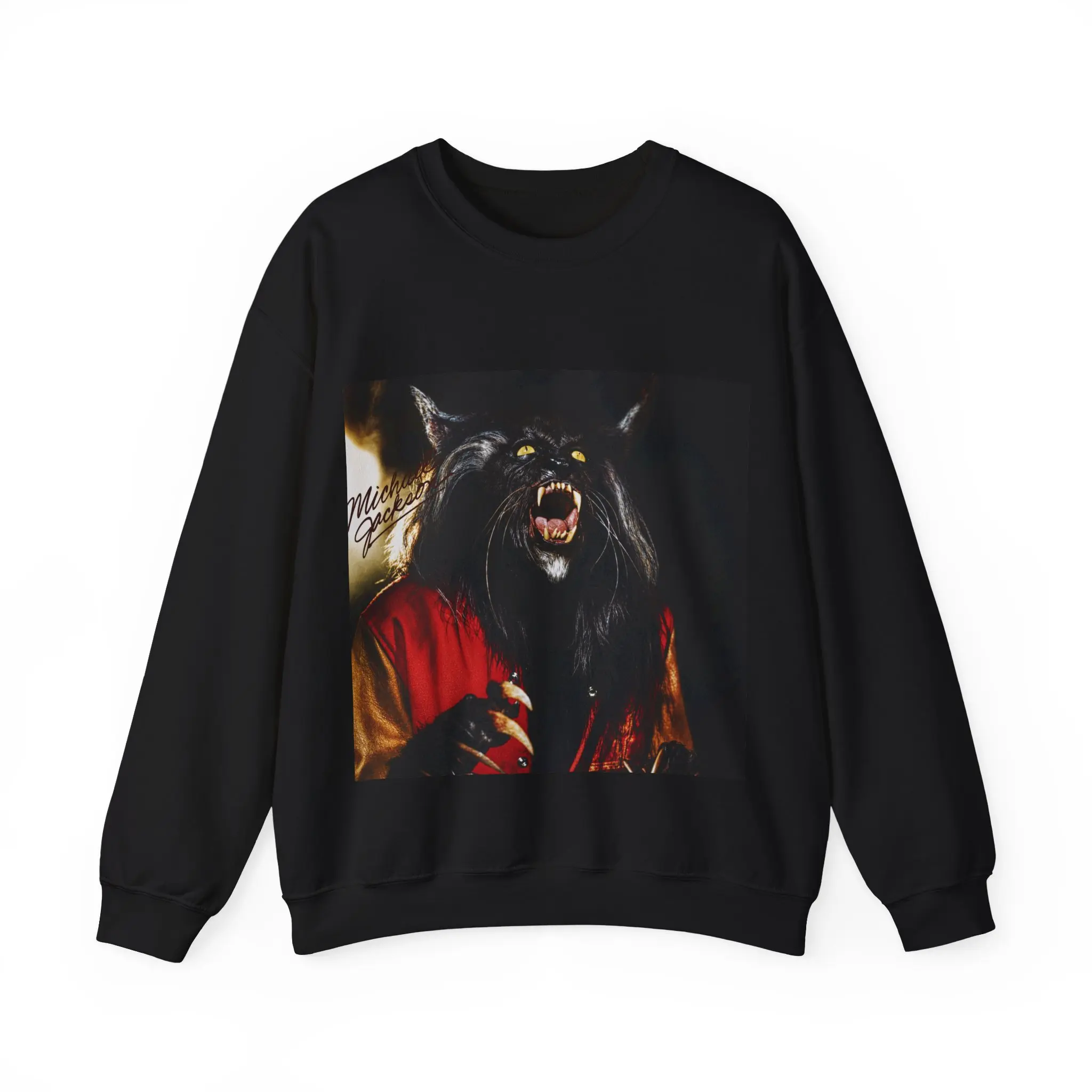 Michael Jackson Howling Werewolf Sweatshirt, Thriller Movie Fan Gift, Crewneck Jumper, Halloween Costume, Pop Culture Graphic Tee, Music Lover Top
