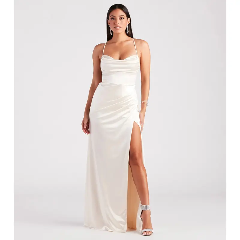windsor jianne formal lace-up back long dress - TikTok Shop