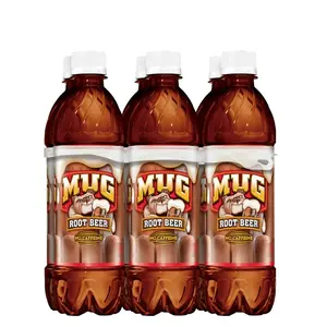 Mug Root Beer Soda 16.9 fl oz, 6 Count Caffeine-Free Beverage Drink
