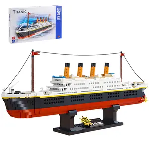 Cruise Ship Model Building Blocks, 1288pcs/box Creative Cruise Ship Model for Birthday Gift, Educational Fun Toy for Adults