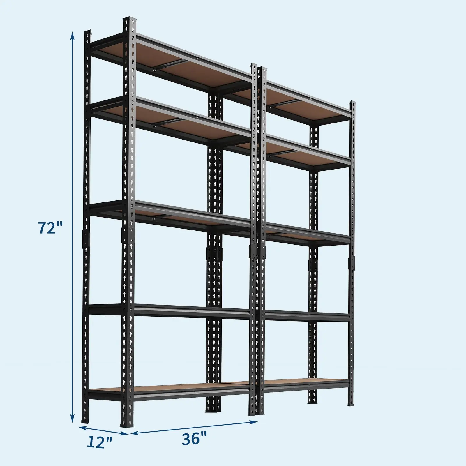 Single layer load capacity 400LBS | Set of 2