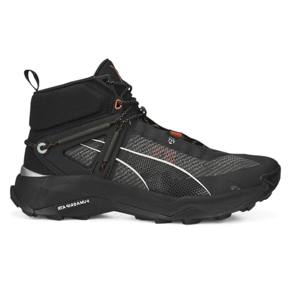 PUMA Mens Explore Nitro Mid Hiking Hiking Sneakers Shoes - Black
