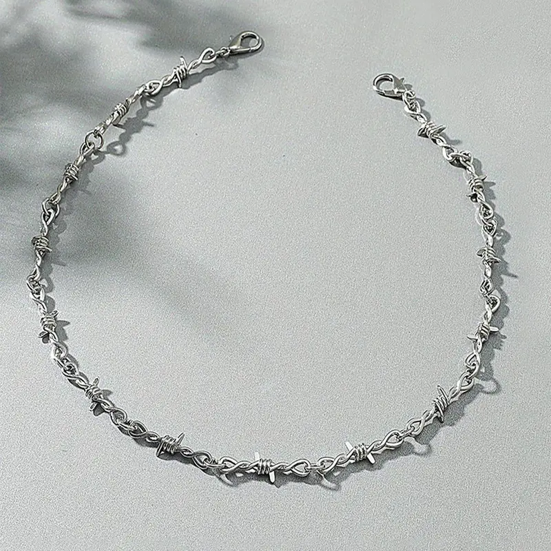 Men's Street Style Chain Necklace, Punk Style Chunky Chain Necklace, Decorative Necklace, Fashion Jewelry for Party & Daily Clothing Decor, Trendy All-match & Exquisite Jewelry for Birthday Gift