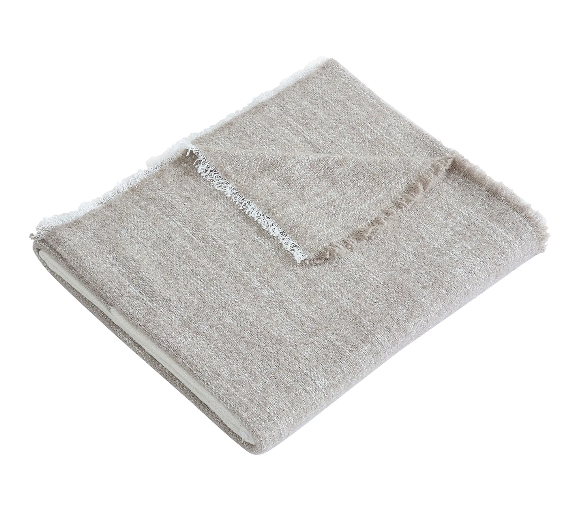 Palm Aire Ventura Beige 50" x 70" Woven Throw Blanket Palm Aire Ventura Beige 50" x 70" Woven Throw Blanket
