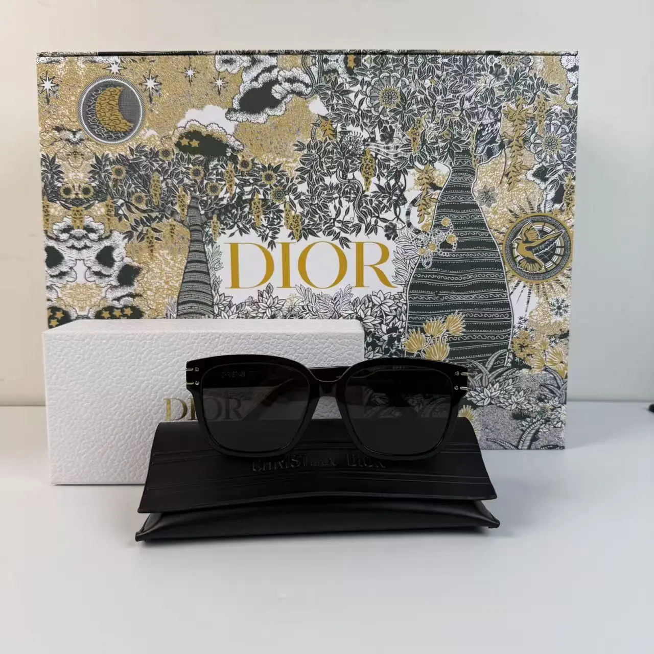 Pre-owned Dior Luxury Chic Fashion Stylish Unisex High Quality Eyewear Sunglasses Full Box Set