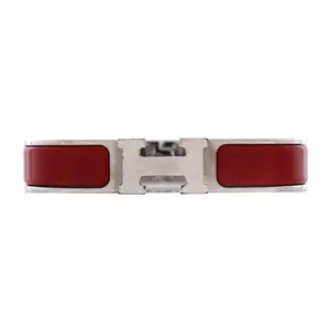 Pre-owned Hermes Clic H Bracelet Enamel Narrow by Rebag